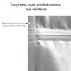 100 Pack Mylar Bags for Food Storage 4 x 7 Inch Smell Proof Bags with Clear Window Resealable Aluminum Foil Packaging Pouch Bag Silver view 3