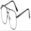Calabria 1106 Metal Pilot Reading Glasses in GunMetal +3.75 Spring Hinge 55mm view 1