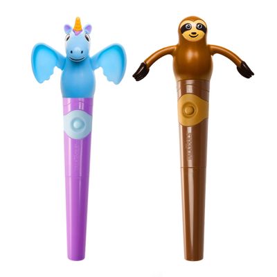 TalkTools Jiggler - Chewable Oral Facial Massager - Oral Sensory Massager - Calming Motor Therapy for Kids - Unicorn/Sloth - Set of 2