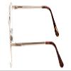 Calabria 1106 Pilot Reading Glasses +3.75 Gold Mens Designer Single Power Readers Spring Hinged Durable Lightweight view 3