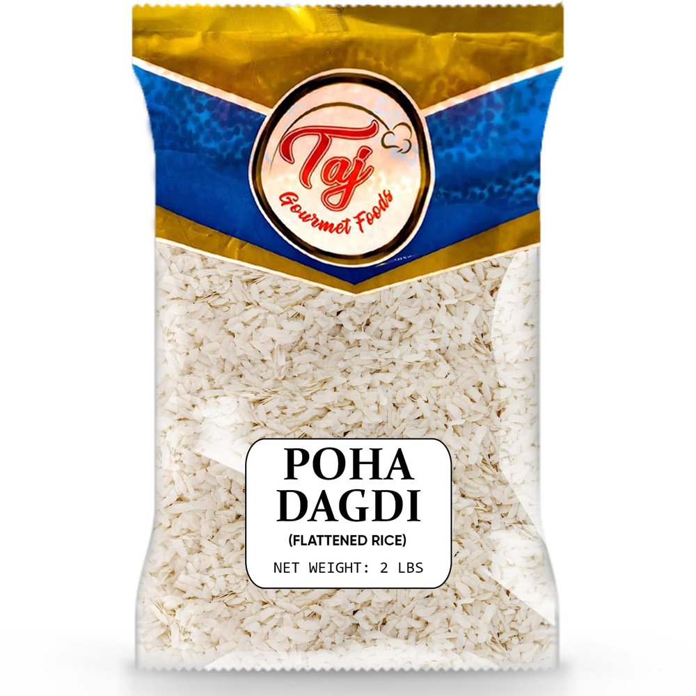 TAJ Poha Dagdi Flattened Rice, Powa Dagdi, Powa, 2-Pounds
