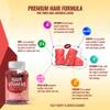 Hair Vitamins Gummies Supplement  Faster Hair Growth Gummy 5000mcg Biotin, Folic Acid, Vitamin C & E, Support Stronger & Thicker Hair, Skin, Nails, Non-GMO, for Men Women, 60 Berry Flavored Gummies view 4