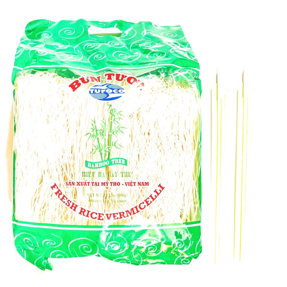 Bamboo Tree Fresh Rice Vermicelli 2 Lbs And 2 Pairs Of Chopstick