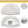 10 Pack Replacement Steam Mop Pads for Bissell Powerfresh Steam Mop 1940 1440 1544 1806 2075 Series, Model 19402 19404 19408 19409 1940a 1940f 1940q 1940t 1940w B0006 B0017, Washable Cleaning Pads view 2