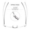 Rimless Clear Bifocal Reading Glasses Blue Light Blocking Readers for Men and Women Unisex Spring Hinge Eyewear Far and Near Dual-Use Lightweight Magnifying Anti Glare Reduce Eyestrain Eyeglasses view 2