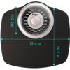 Adamson A25 Scales for Body Weight - Up to 400 LB - New Version - 5.3" Dial on 12.4" x 10.2" Platform - Anti-Skid Rubber Surface - High Precision Bathroom Scale Analog - Durable with 20-Year Assurance view 2