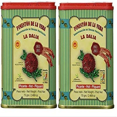 La Dalia Pimenton De La Vera Picante DOP Hot Smoked Paprika(2-Pack)