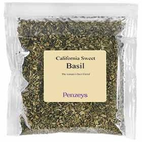 Basil California Sweet By Penzeys Spices .6 oz 3/4 cup bag (Pack of 1)