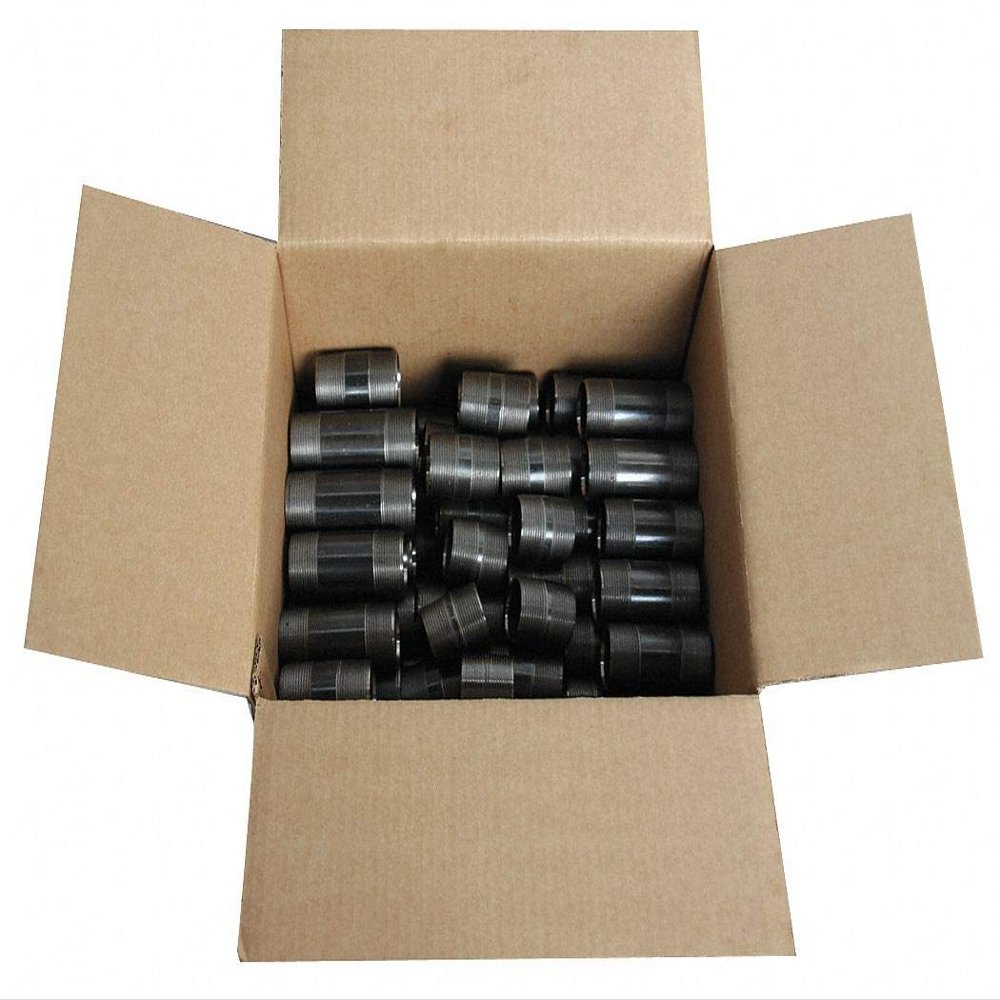 ,1/4 in Black Welded Steel Pipe Nipple Assortment,20400003031