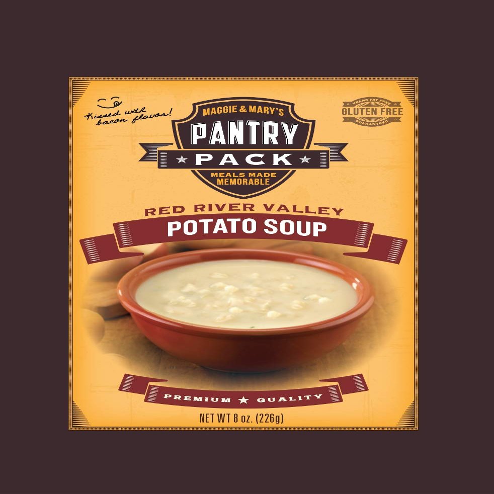 Potato Soup - Maggie & Mary's Red River Valley Potato Soup Pantry Pack - Dry Soup Mix - Just Add Water - 1 Pouch (Pouch Makes 6 Servings), 8 oz.