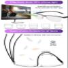 MARE AZZURO 4 Pack Blue Light Blocking Reading Glasses Men Women Lightweight Computer Readers 1.0 1.25 1.5 1.75 2.0 2.25 2.5 2.75 3.0 3.5 4.0 (1.00 view 4