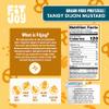 FitJoy Tangy Dijon Mustard Pretzels (Pack of 6, 4.5 Oz) - Dairy, Nut & Gluten Free Snacks - Grain Free Cassava Root & Chickpea Flour Vegan Pretzel Twists - Tangy Snack Pretzels for Children & More view 2