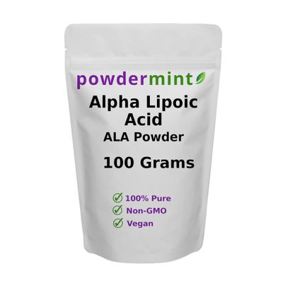 Alpha Lipoic Acid Powder (RS-ALA, Pure ALA) (Multiple Sizes) Antioxidant (ALA Powder) Scoop Included