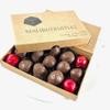 MalibuGift Chocolate Covered Cherries with a Liquid Filling Hand Dipped in Milk Chocolate twice for a rich Chocolate and Cherry taste view 3