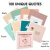50 Affirmation Card for Women With 100 positive affirmation quotes, daily affirmation cards set. Self Care and Meditation Gift For Women. Empowering, Inspirational Affirmation for Stress Relief view 2