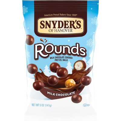 Snyder's of Hanover Pretzels, Rounds Milk Chocolate, 5 Oz