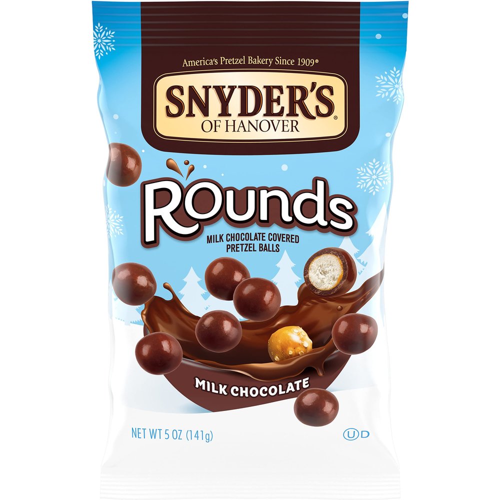 Snyder's of Hanover Pretzels, Rounds Milk Chocolate, 5 Oz