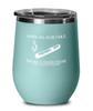 Cigar Wine Tumbler Smoke a good cigar Funny Gift For Cigar Lover 12oz, Green Teal view 1