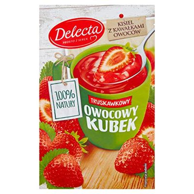 DELECTA Kisiel in a mug STRAWBERRY 5pc./5 servings Made in Poland