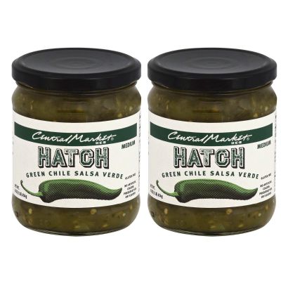 Central Market HEB All Natural Salsa 2 Pack -16 Oz (16 oz 2 Pack, Hatch Green Chile Salsa Verde)
