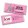 24ct Promotional Products for Realtors Personalized Chocolate Bars (24 Pack) - Pink with Business Logo view 1