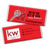 12ct Promotional Products for Realtors Personalized Chocolate Bars (12 Pack) - Red with Business Logo view 1