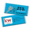 12ct Promotional Products for Realtors Personalized Chocolate Bars (12 Pack) - Caribbean Blue with Business Logo view 1