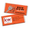 24ct Promotional Products for Realtors Personalized Chocolate Bars (24 Pack) - Orange with Business Logo view 1