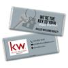 24ct Promotional Products for Realtors Personalized Chocolate Bars (24 Pack) - Silver with Business Logo view 1