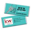 24ct Promotional Products for Realtors Personalized Chocolate Bars (24 Pack) - Robins Egg Blue with Business Logo view 1