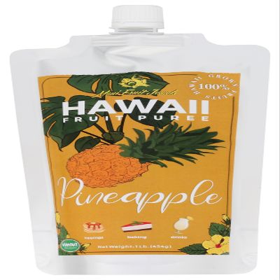 Maui Fruit Jewels, Hawaii Fruit Puree Pineapple, 16 Ounce