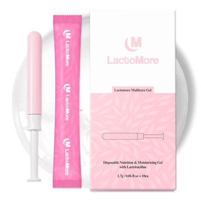 Lactomore Multicare Innergel 1.7g (Pack of 10) | Feminine moisturizing & Cleansing Washer | Daily Intimate Cleanser | pH-Balanced | Paraben & Glycerin Free l Unscented | Cytotoxicity Tested