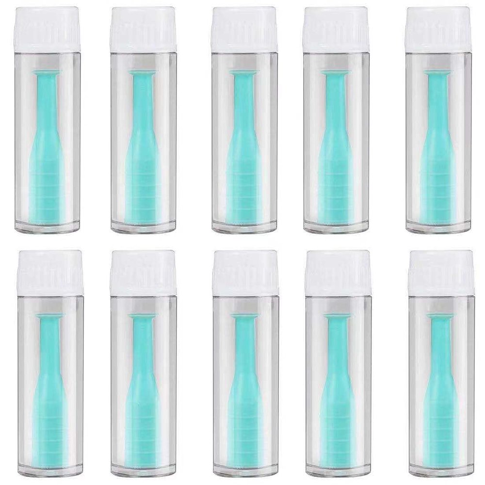 Hard Contact Lens Remover 10 Pack RGP PlungerInserter for Soft Hard Lenses Contact Lens Remover,10 Count