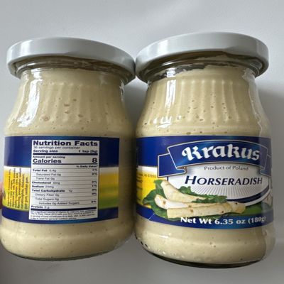 KRAKUS HORSERADISH 6.35 oz x 2 pack / CHRZAN 180 g x 2 pack. Product from Poland.