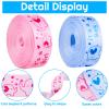 2 Rolls/ 20 Yards Elephant Satin Ribbon Baby Shower Theme Satin Ribbon Birthday Theme Gender Reveal Wrapping Ribbons for DIY Hair Bows Wreath Baby Shower Decoration Diaper Cake Wrapping, 2 Styles view 3