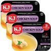 KJ Poultry Kosher for Passover Gluten Free Meals, Chicken Soup with Non Gebrokts Matzo Balls, Halal, (3 Pack) Prepared Entree Fully Cooked, Shelf Stable Microwave Dinner, Travel Military Camping view 1