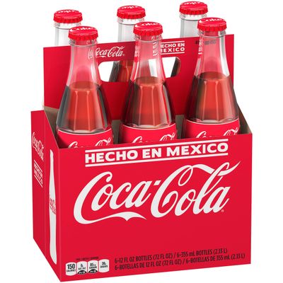 Mexican Coke Glass Bottle, 12 fl oz, 6 Pack Pack of 7