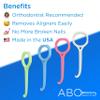 Aligner-B-Out v2 | Vibrant Variety 4 Pack | Invisalign Remover Tool & Aligner Remover Tool For All Aligners & Removable Retainers | Orthodontist Recommended Invisalign Accessories view 4