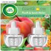 Air Wick Plug in Scented Oil Refill, 2 ct, Fresh Peach and Sweet Nectar, Air Freshener, Essential Oils, Spring Collection view 1