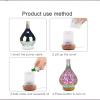 3D Love Aromatherapy Lamp Glass Essential Oil Aroma Diffuser Ultrasonic Aromatherapy Humidifier - 7 Color Changing LED, Promote Sleep for Office and Home Yoga (black) view 4