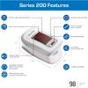 Microlife Series 200 Fingertip Pulse Oximeter, Blood Oxygen Saturation (SpO2) and Heart Rate Monitor, Includes Batteries, Lanyard and Case view 2