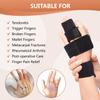 2 Finger Splint, Adjustable Finger Brace, Finger Metal Support for Broken Fingers, Mallet Finger Splints, Trigger Finger Straightener, Arthritis, Pain Relief, Injury, Fracture, Sprains(S/M) view 2