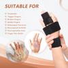 2 Finger Splint, Adjustable Finger Brace, Finger Metal Support for Broken Fingers, Mallet Finger Splints, Trigger Finger Straightener, Arthritis, Pain Relief, Injury, Fracture, Sprains(L/XL) view 2