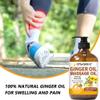 2 Pack Ginger Oil Lymphatic Drainage Massage,Belly Drainage Ginger Oil-Warming Tired Sore Muscle Ginger Massage Oils With Natural Arnica Extract,Grapeseed Oil,Vitamin E Massage Oil for Massage Therapy view 4