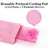 2 PCS Reusable Perineal Cooling Pad, Hemorrhoid and Perineal Ice Packs, Postpartum and Hemorrhoid Pain Relief, Hot & Cold Packs for Women After Pregnancy and Delivery(10X2.4in) Washable Sleeves view 2