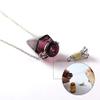 1PC Colorful Cone Bottle Aroma Essential Oil Diffuser Pendant Necklace for Womens Perfume Vial Pendant Necklace Jewelry Unique Gift (Clear Cone) view 2