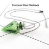 1PC Colorful Cone Bottle Aroma Essential Oil Diffuser Pendant Necklace for Womens Perfume Vial Pendant Necklace Jewelry Unique Gift (Clear Cone) view 4