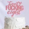 Twenty Eight Rose Gold Glitter Cake Toppers 28 Years Old 28th Birthday Anniversary Party Decorations Supplies view 4