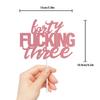Forty Three Rose Gold Glitter Cake Toppers 43 Years Old 43rd Birthday Anniversary Party Decorations Supplies view 2