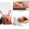 3 in 1 Soap Dispensing Clean Brush Set, Scrub Brush & Grout Scraper and Scrub Sponge Scouring Pads Carborundum Pads Emery Cleaner Scraper for Bathroom, Floor, Tub, Shower, Tile, Bathroom and Kitchen view 3